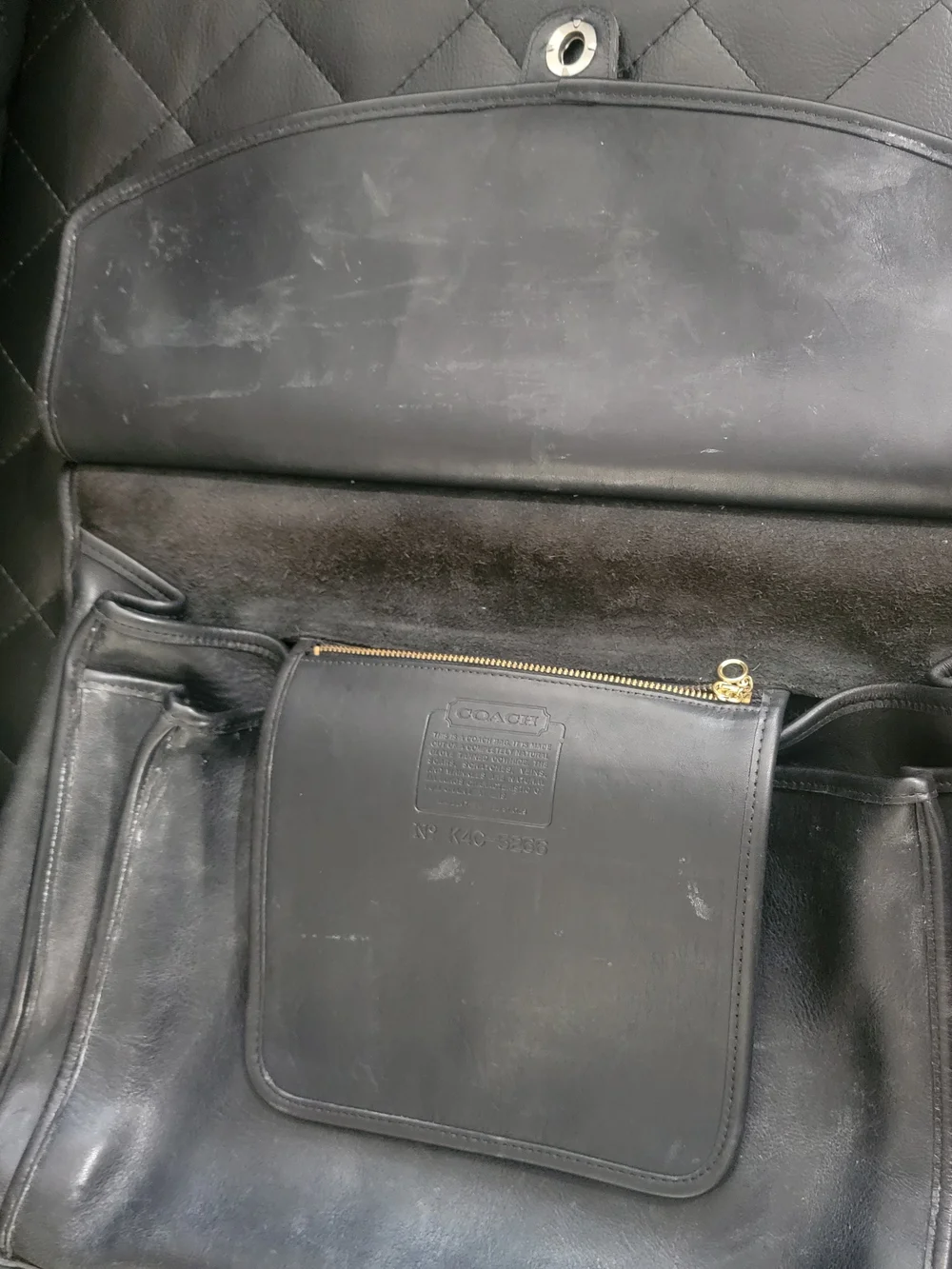 Coach Black Leather Men's Briefcase